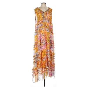 Johnny Was Multicolor Floral Maxi Dress